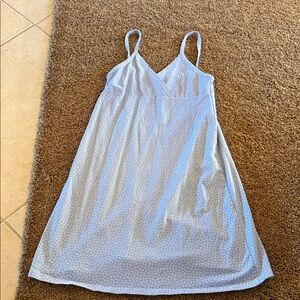 Women’s Brandy Melville blue white floral mini sundress sz small